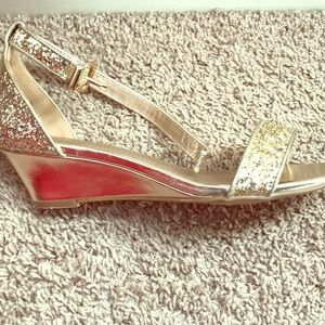 Dream Paris Glitter Wedges